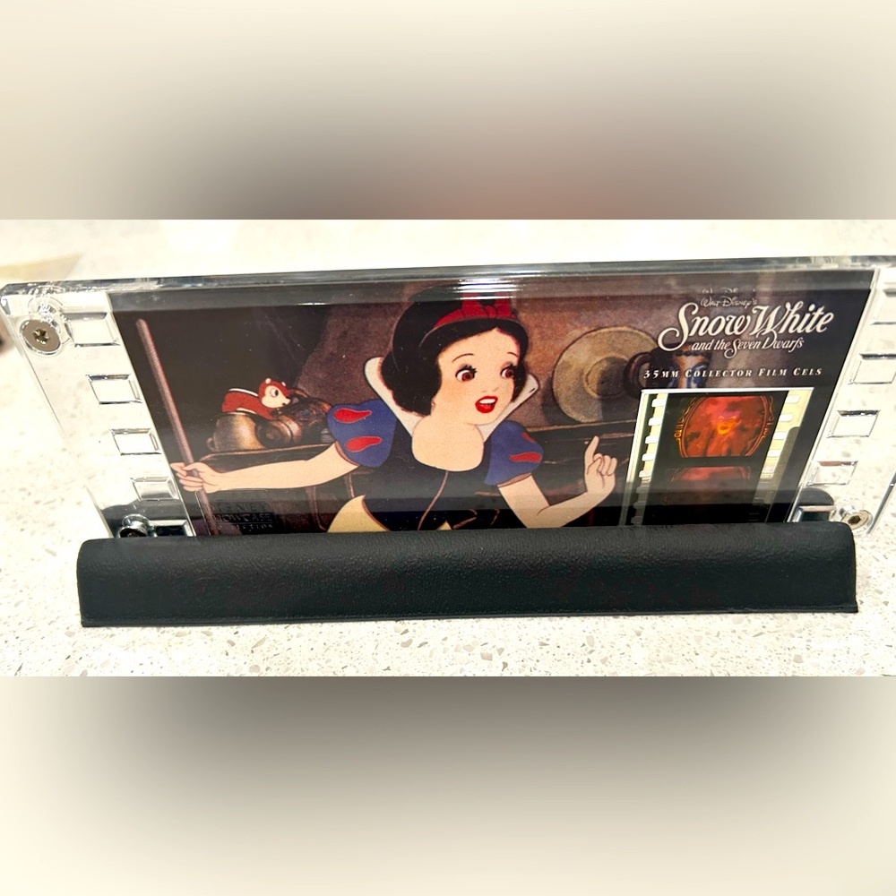 Walt Disney Snow White 35mm Cel Collectible Item ! Evil Queens Mirror ! Rare !